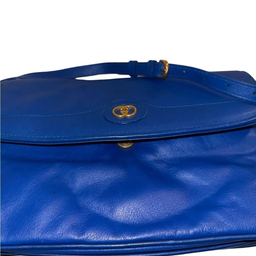 Gucci blue leather